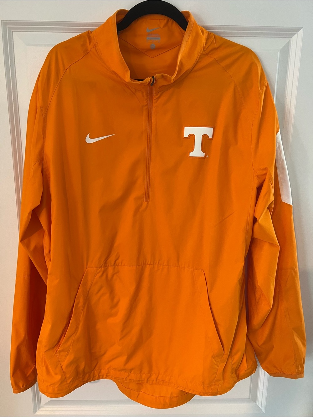 Nike Orange Tennessee Volunteers Half-Zip Pullover with White Logos